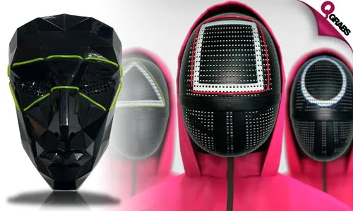 Costume Masks with LED Light!